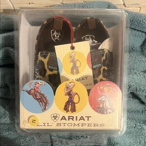 Ariat Lil' Stompers Baby Shoes - Leopard Print